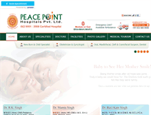 Tablet Screenshot of peacepointhospitals.com